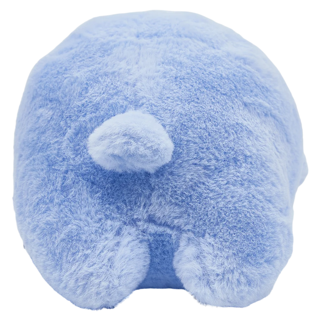 Plüschtier im Pinguin-Design aus Kaninchenfell-Imitat, 22 cm (Grau/Blau)