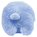 Plüschtier im Pinguin-Design aus Kaninchenfell-Imitat, 22 cm (Grau/Blau)