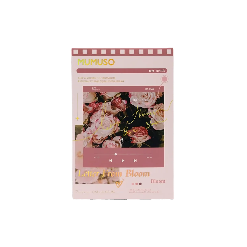 Postkarten-Set mit Blumen-Design, mehrfarbig
