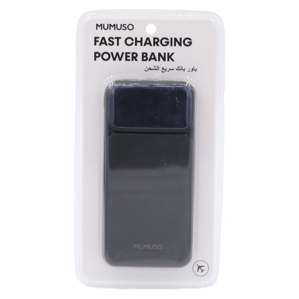 Powerbank aus ABS, 10000 mAh, Fast Charging (Schwarz)