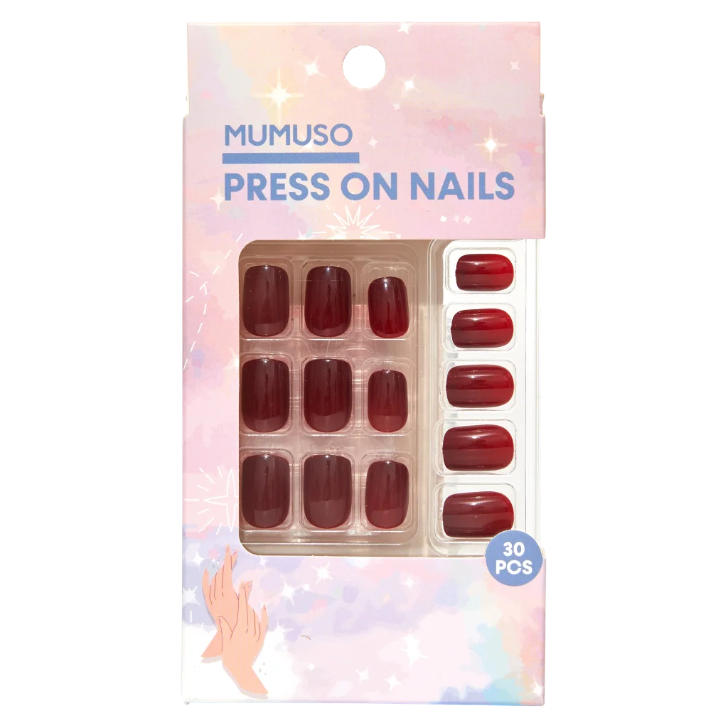Press On Nails (Burgundy)