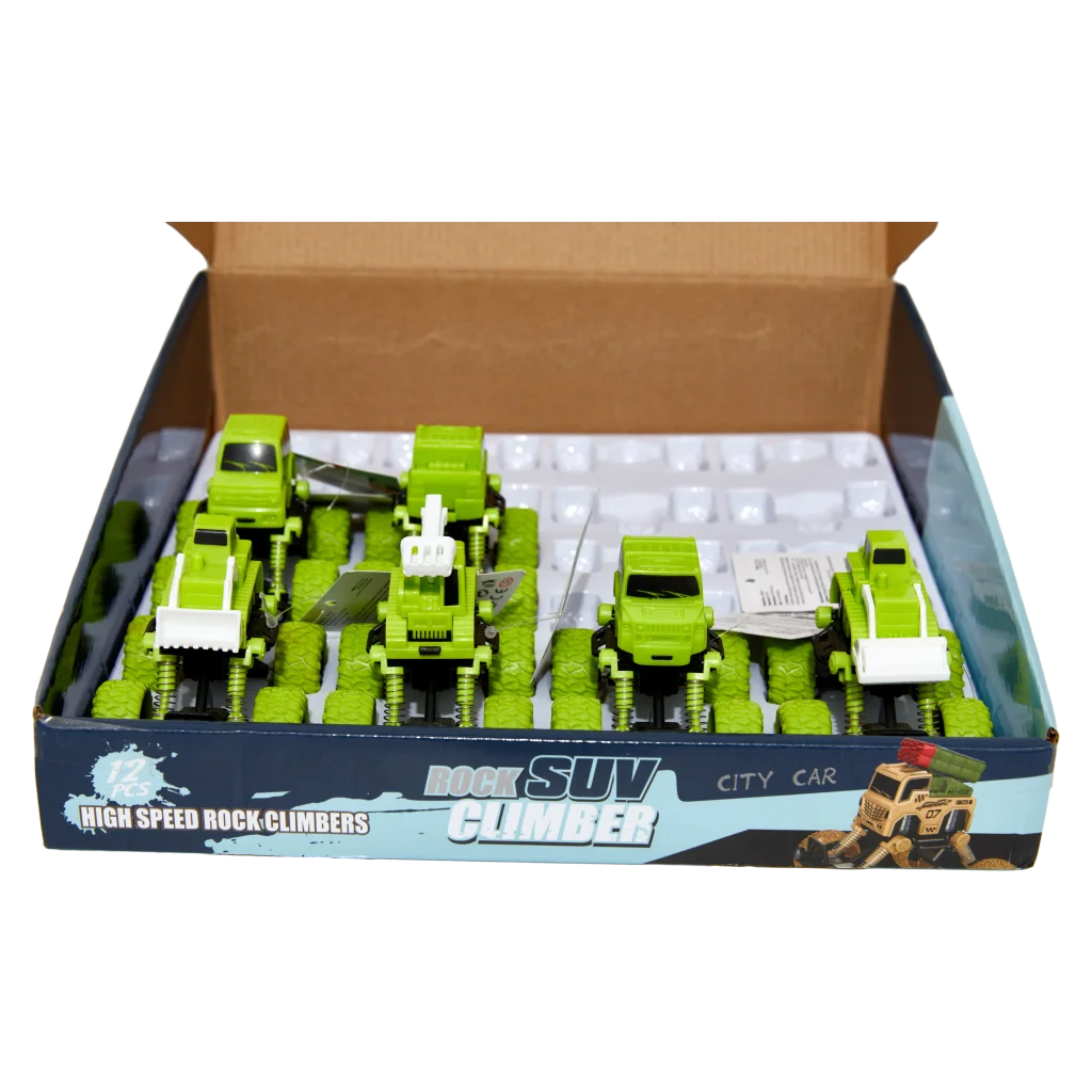 Pull-Back-Monstertruck-Spielzeug für Kinder, Rückziehauto (Grün)