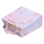 Quadratische Papier-Geschenktasche mit Kirschblüten-Design (Rosa)