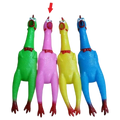 Quietschhuhn aus PVC, Kinderspielzeug mit Huhn-Design (Pink)