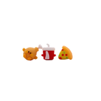 Radiergummi-Set mit Fast-Food-Design, mehrfarbig