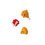 Radiergummi-Set mit Fast-Food-Design, mehrfarbig