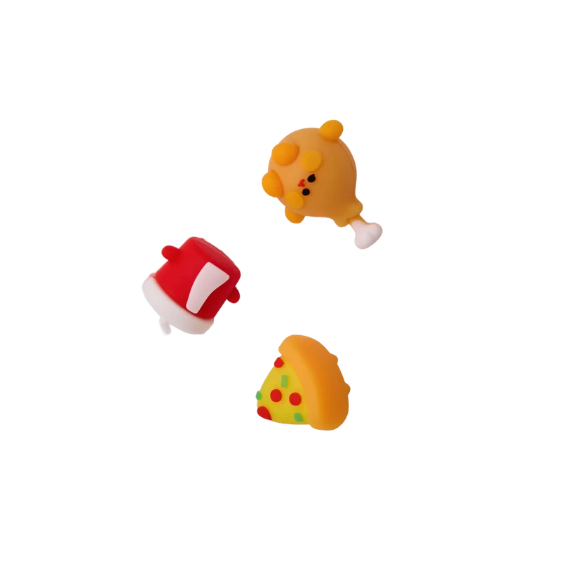 Radiergummi-Set mit Fast-Food-Design, mehrfarbig