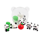 Radiergummi-Set mit Panda-Design in Aufbewahrungsdose (Mehrfarbig)