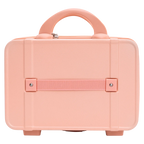 Rechteckiger Reise-Koffer 14 Zoll mit Familien-Design (Rosa)