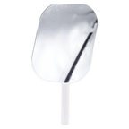 Rechteckiger Tischspiegel mit Ablageschale aus PP und Glas (Weiß)