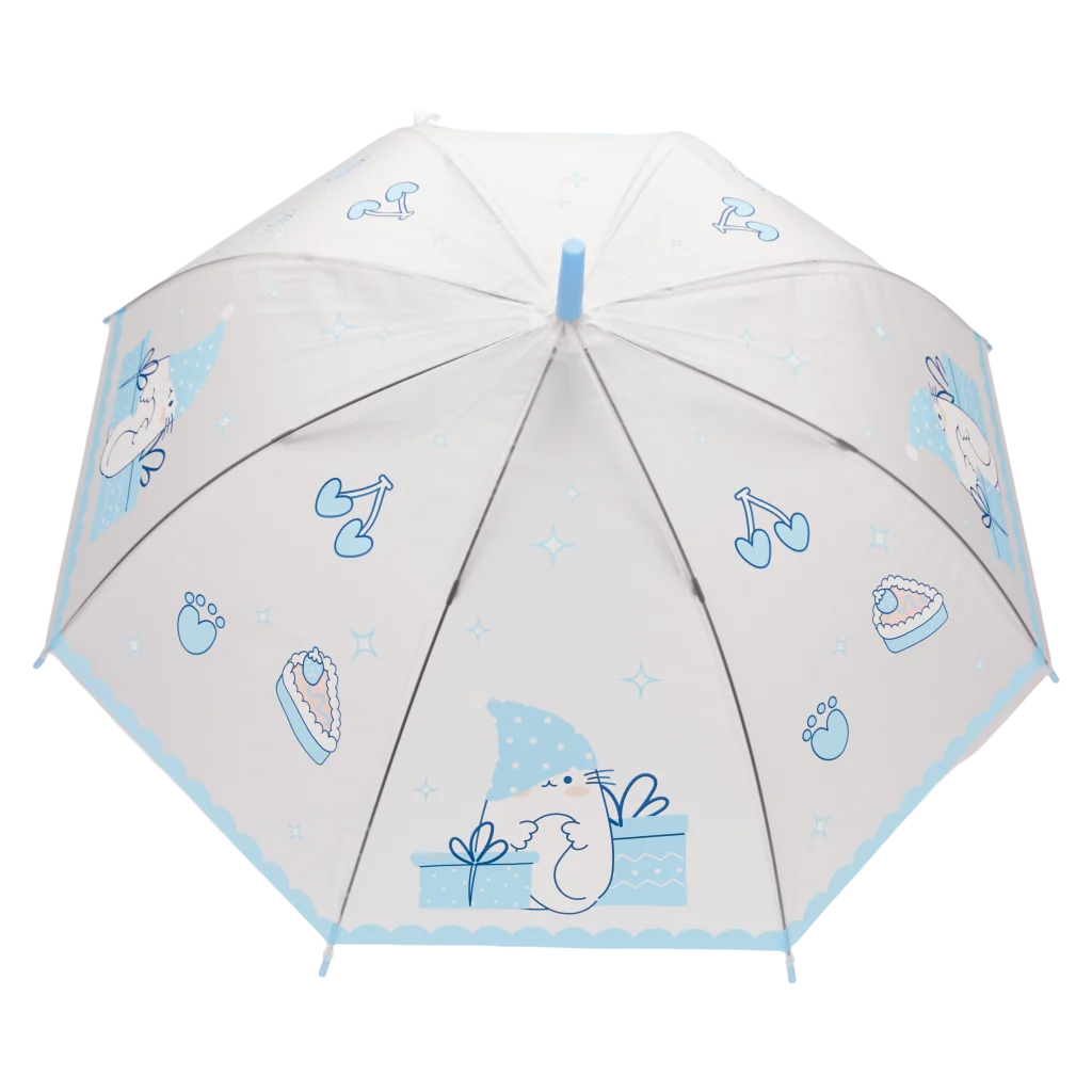 Regenschirm mit Murmeltier-Design und J-Griff für Kinder (Blau/Rot/Grün/Gelb)