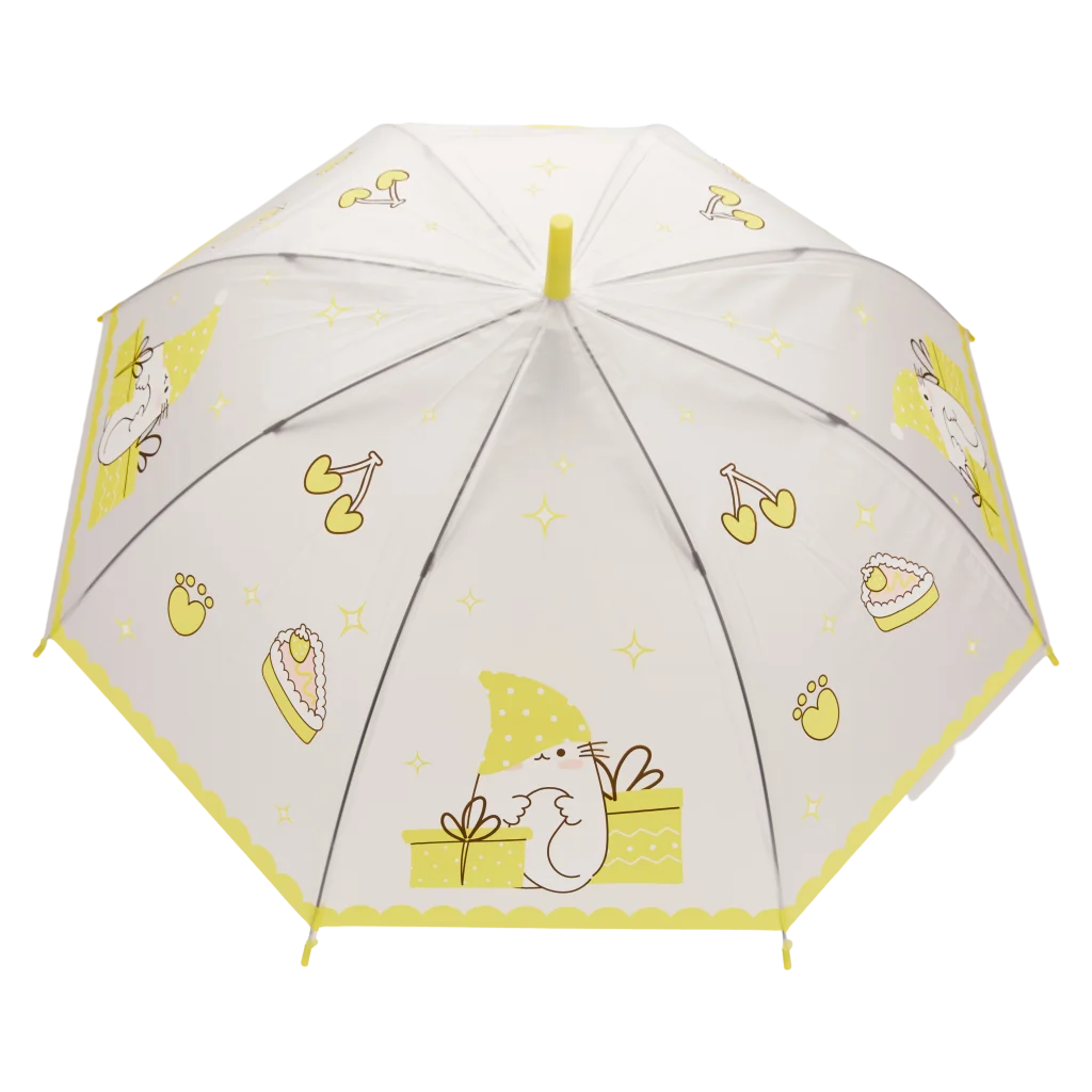 Regenschirm mit Murmeltier-Design und J-Griff für Kinder (Blau/Rot/Grün/Gelb)