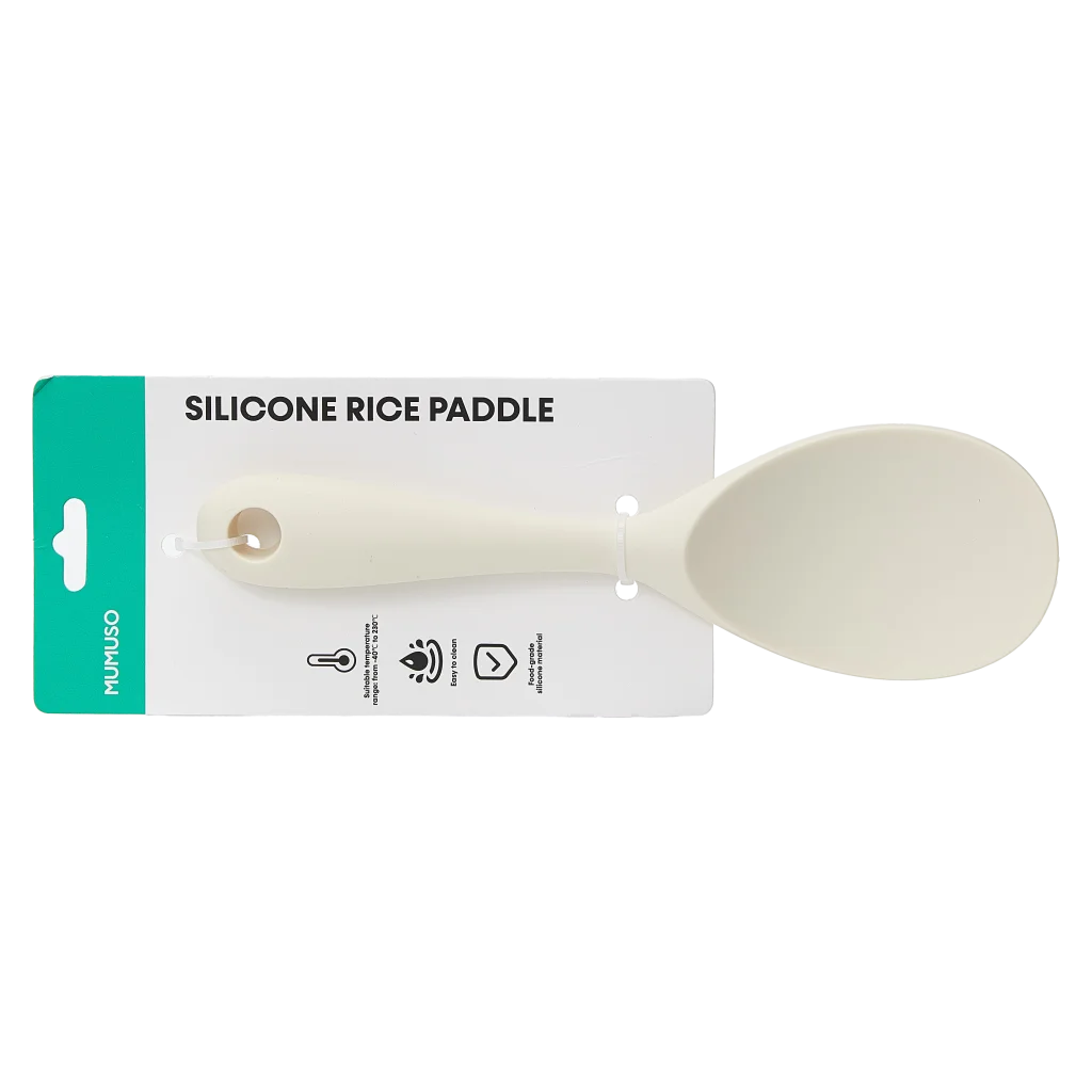 Reislöffel aus Silikon für die Küche (Beige)
