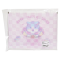 A4 Reißverschlusstasche aus Kunststoff mit Katzen-Design (Rosa/Lila)
