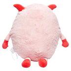Rundes Dekokissen mit Monster-Design, ca. 413 g (Rosa)