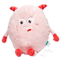 Rundes Dekokissen mit Monster-Design, ca. 413 g (Rosa)