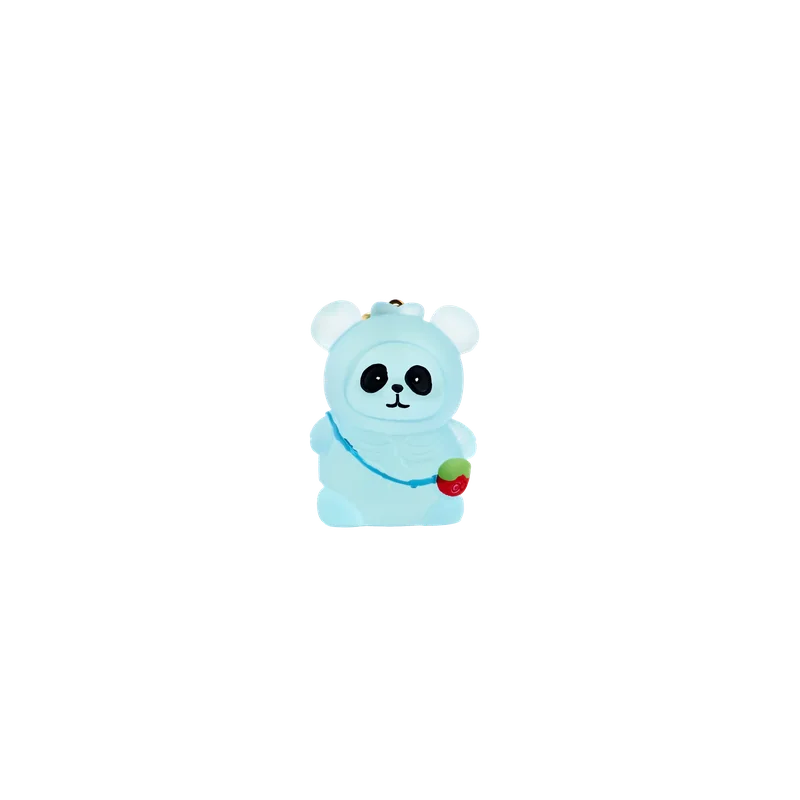 Kinder Schlüsselanhänger mit Bärchen-Design und Superhero-Schlaufe (Blau/Rosa/Grün/Gelb/Lila/Weiß)
