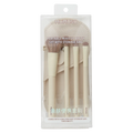 Schminkpinsel-Set mit Aufbewahrungstasche aus Nylonborsten und Holzgriff (Beige)