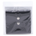 Schmucktasche aus Kunstvelours mit Klappe (Schwarz)