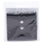 Schmucktasche aus Kunstvelours mit Klappe (Schwarz)