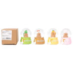 Schneekugel mit Licht im Capybara-Design, Kollektion Capybara (Grün/Orange/Gelb/Rosa)