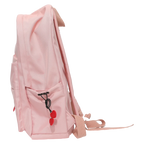 Schulrucksack mit Herz-Print, geräumig und robust (Rosa)