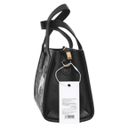 Schultertasche mit Print-Design, Schulterriemen (Schwarz)