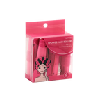6er-Set Schwamm-Lockenwickler für sanftes Styling (Rosa)