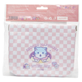 Selbstschließende PVC-Aufbewahrungstasche mit Katzen-Design (Rosa/Weiß)