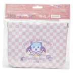 Selbstschließende PVC-Aufbewahrungstasche mit Katzen-Design (Rosa/Weiß)