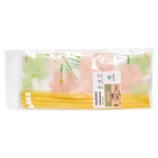 4-teiliges PE-Slider-Beutelset mit Blumen-Print (Gelb/Grün/Rosa)