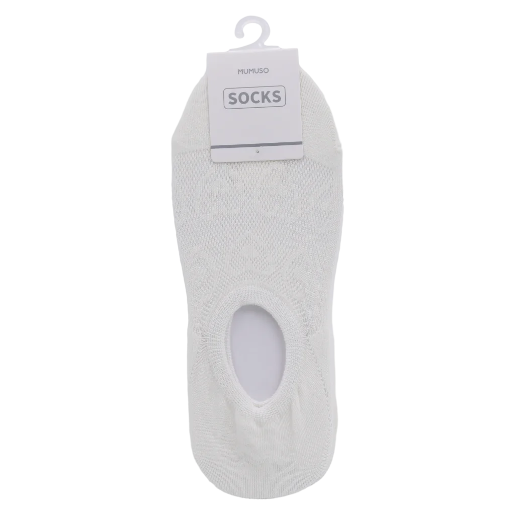 3er-Pack Damen Sneakersocken aus Baumwollmischung, No-Show (Weiß)