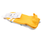 3er-Pack Damen Sneakersocken aus Baumwollmischung mit Ananas-Design (Weiß/Gelb/Grau)
