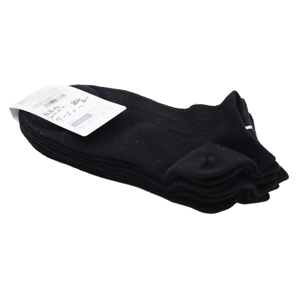 3er-Pack Herren Sneakersocken Baumwollmischung Low-Cut (Schwarz)