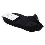 3er-Pack Herren Sneakersocken Baumwollmischung Low-Cut (Schwarz)