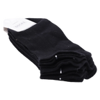 3er-Pack Herren Sneakersocken Baumwollmischung Low-Cut (Schwarz)