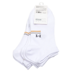 3er-Pack Herren Sneakersocken aus Baumwollmischung (Weiß) mit Streifen-Design