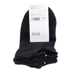 Sneakersocken Damen aus Baumwolle, atmungsaktiv, antibakteriell (Schwarz)