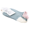 Sneakersocken Damen niedriger Schnitt mit Schnurrbart-Print (Lila/Grün)