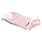 Sneakersocken Damen niedriger Schnitt mit Schnurrbart-Print (Lila/Grün)