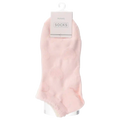 Sneakersocken Damen aus Baumwollmischung mit Herz-Design (Rosa)