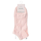 Sneakersocken Damen aus Baumwollmischung mit Herz-Design (Rosa)