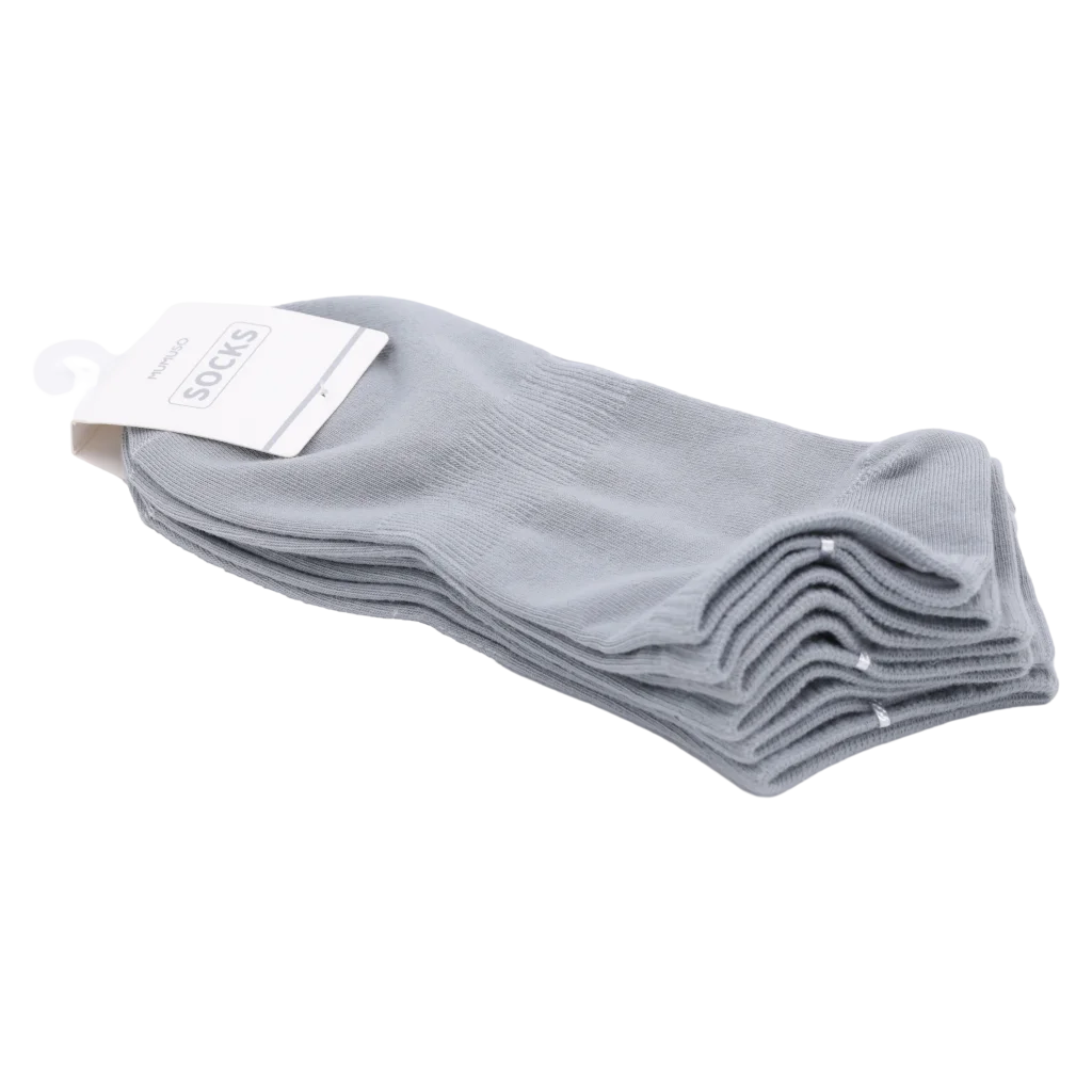 3er-Pack Damen Sneakersocken aus Baumwollmischung (Grau/Grün/Lila)