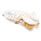 3er-Pack Damen Sneakersocken Baumwollmischung mit Giraffen-Design und Streifen (Weiß/Gelb/Weiß-Giraffe)
