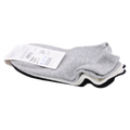 3er-Pack Damen Sneakersocken aus Baumwollmischung, niedrig (Schwarz/Weiß/Grau)