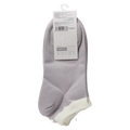 3er-Pack Damen Sneakersocken aus Baumwollmischung (Lila/Weiß/Pastellgelb)