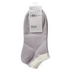 3er-Pack Damen Sneakersocken aus Baumwollmischung (Lila/Weiß/Pastellgelb)