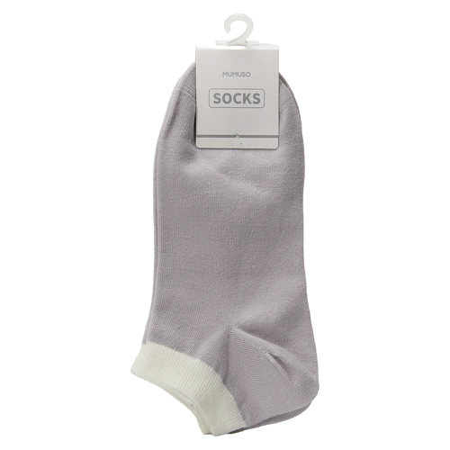 3er-Pack Damen Sneakersocken aus Baumwollmischung (Lila/Weiß/Pastellgelb)