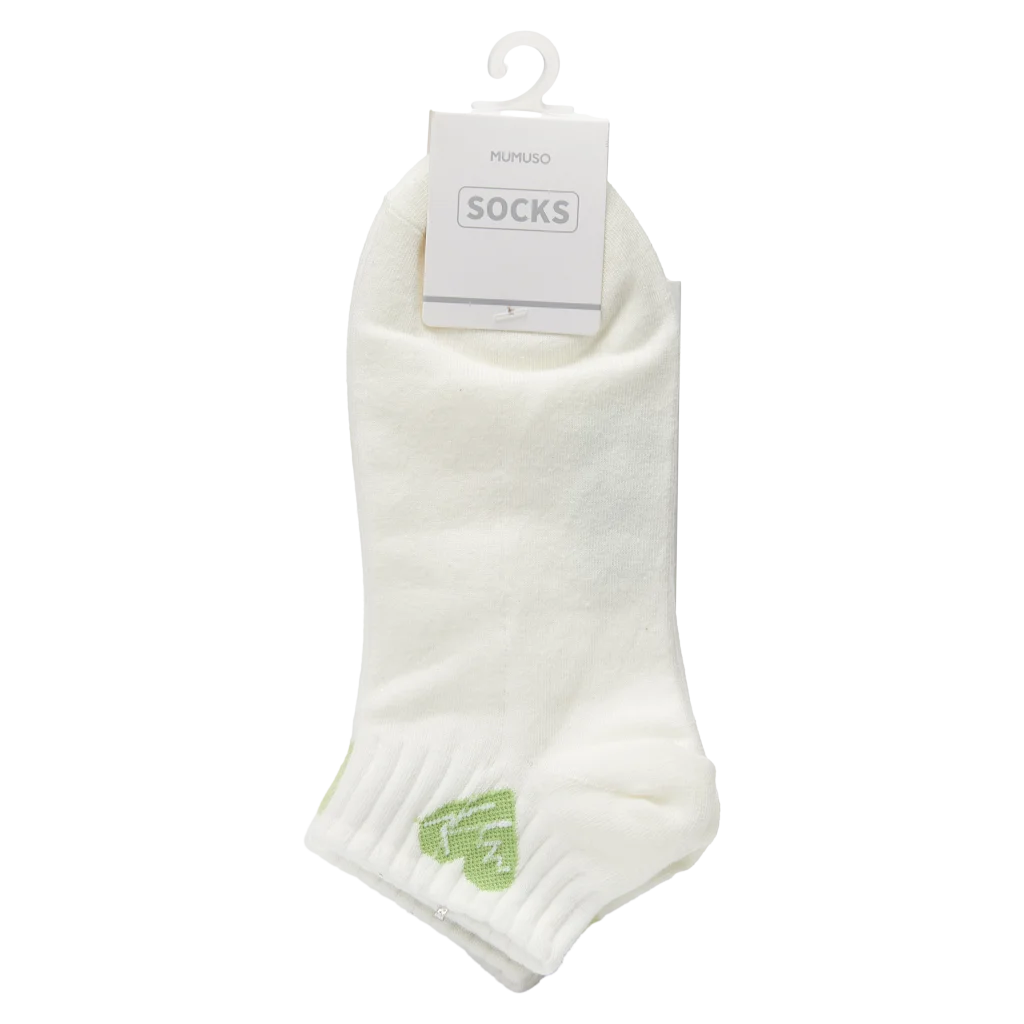 Sneakersocken Damen Baumwollmischung (Weiß)