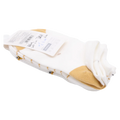 3er-Pack Damen Sneakersocken Baumwollmischung mit Katzen-Design (Weiß/Ocker)